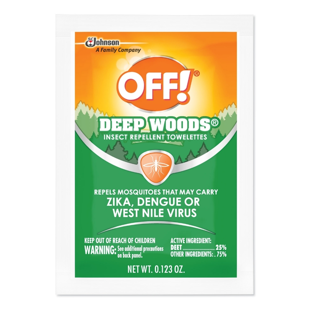 OFF! Deep Woods Insect Repellent Towelettes Unscented 12 towelette